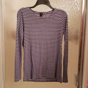 J. Crew Long-Sleeved Striped Shirt, Size XS